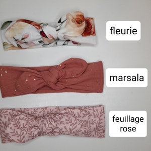 double cotton gauze headbands image 8