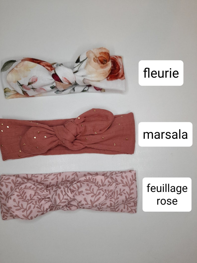 double cotton gauze headbands image 8