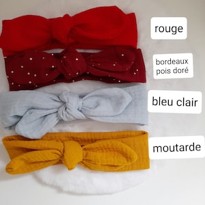 double cotton gauze headbands image 7