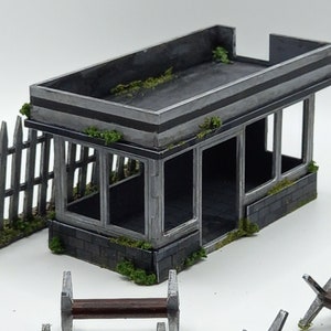Sentry Box Road Block Barricade Downloadbare SVG-bestanden voor 28mm Tabletop Gaming Geschikt voor 2mm Ply of MDF