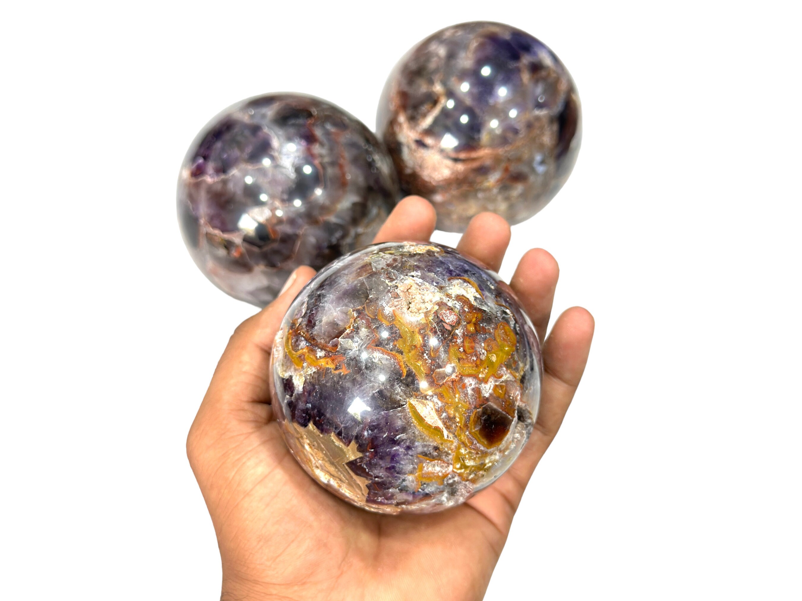 Super Seven Crystal Sphere, Melody Stone, Super 7 Sphere, Sacred Seven ...