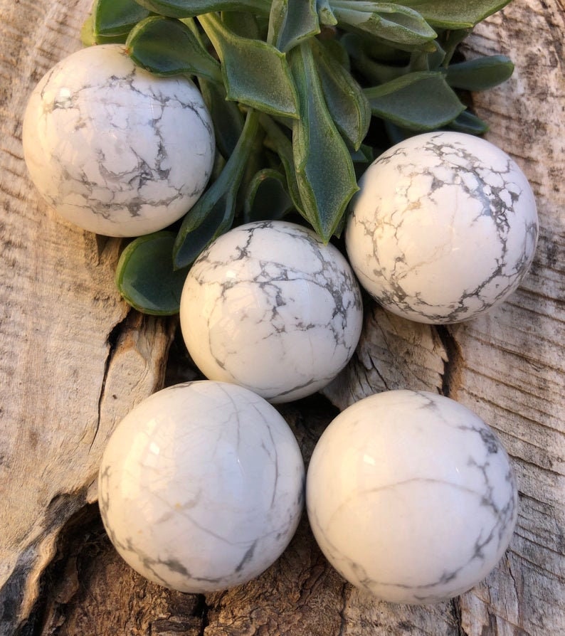 Howlite Sphere Bulk Howlite Spheres Crystal Sphere Gemstone Sphere