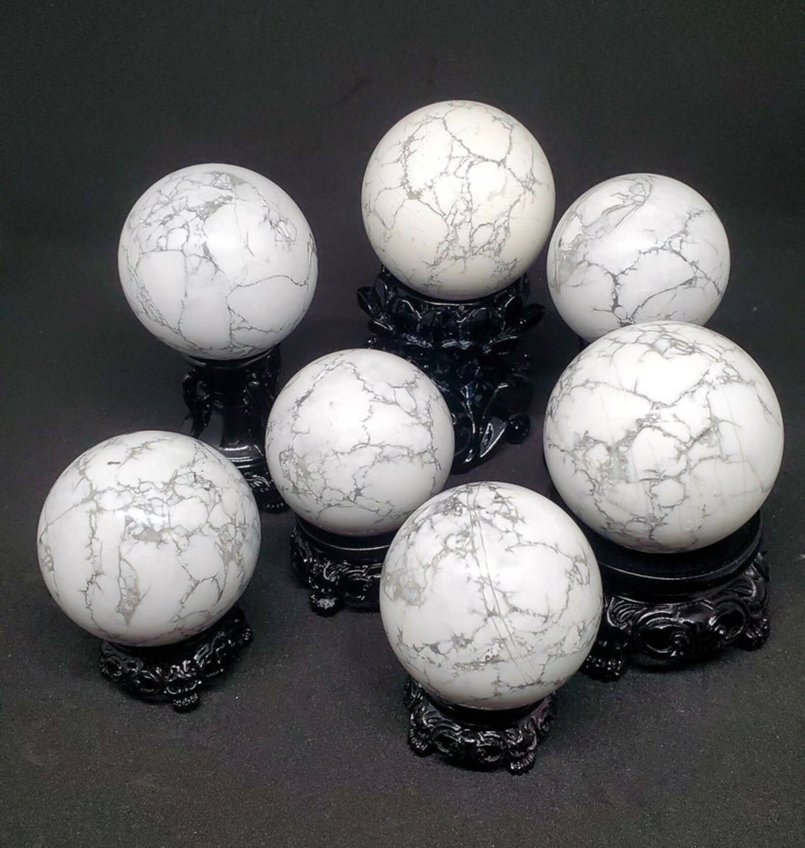 Howlite Sphere Bulk Howlite Spheres Crystal Sphere Gemstone Sphere