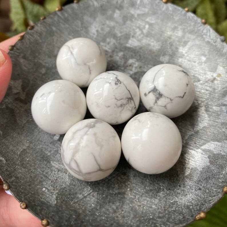 Howlite Sphere Bulk Howlite Spheres Crystal Sphere Gemstone Sphere