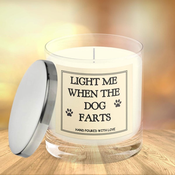 Gift For Dog Owner. Light Me When The Dog Farts. Funny Present For Dog Owners. Gift For Mum, Dad or Best Friend BFF