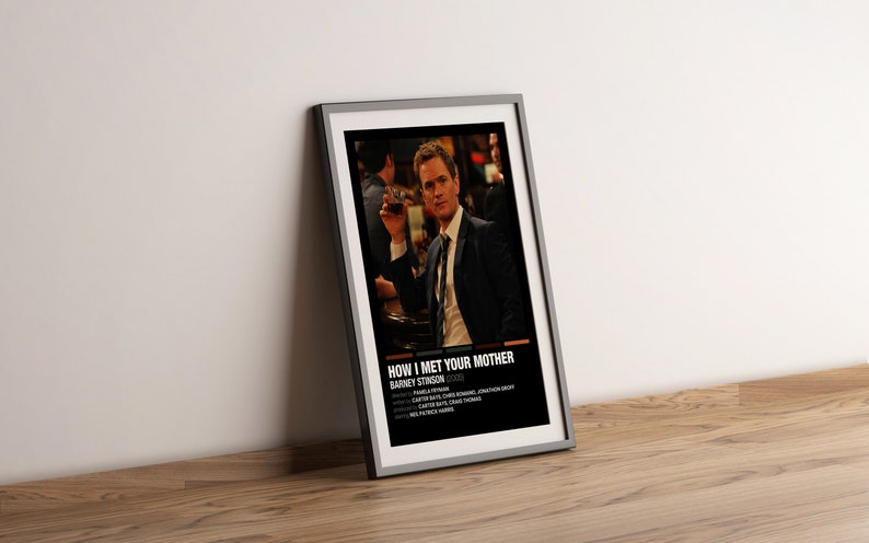 BARNEY STINSON How I Met Your Mother Polaroid Color Palette Movie Posters Digital Poster Polaroid Movie Posters
