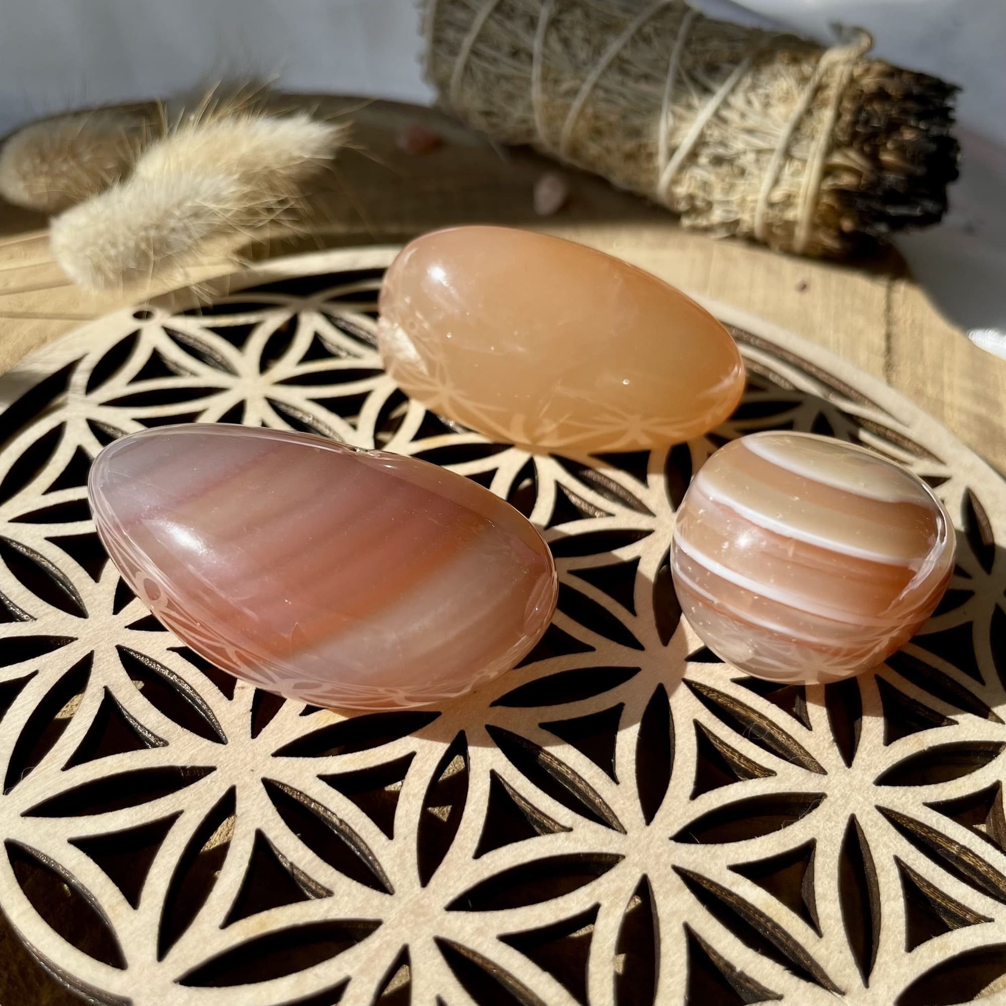 Pierre Naturelle Cornaline - Cristaux Semi-Précieux Pierre Roulée Lithothérapie Protection Jaune