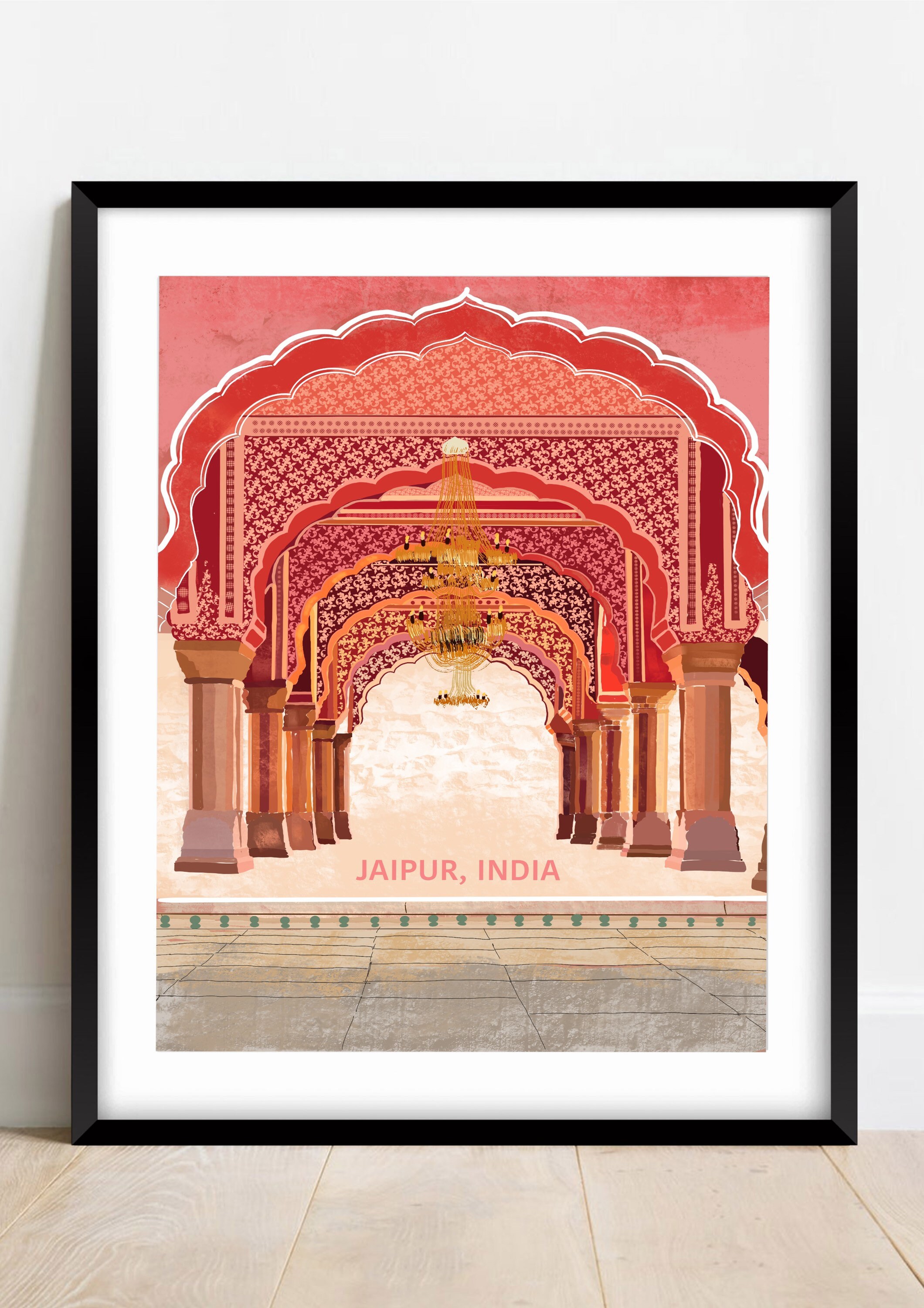Jaipur Print Art Jaipur Palace Digital Print Indian Royalty Etsy