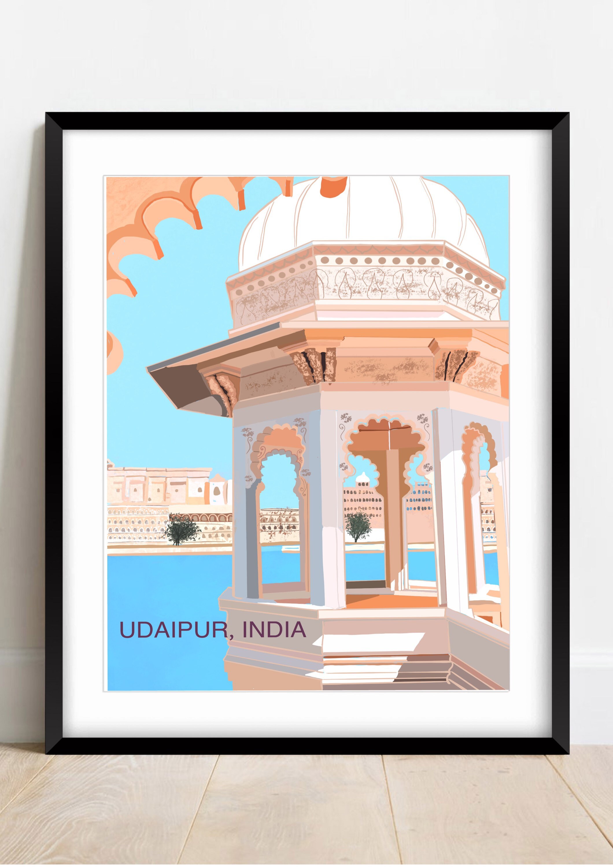 Indian Print Indian Art Print Udaipur Travel Print A4 Digital Etsy