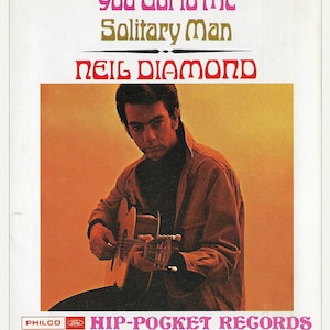 Neil Diamond Solitary Man&quot; &quot;You Got To Me&quot; 1967 Philco/Ford Hip Pocket Records Cover Poster
