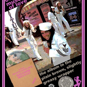 Alice Cooper &quot;Muscle Of Love&quot; &quot;Promo&quot; Poster neu erfunden