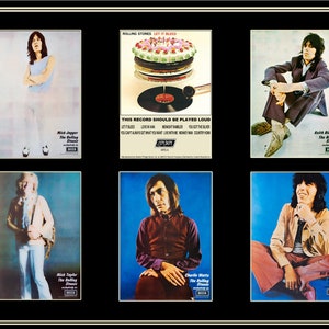 Rolling Stones, Let It Bleed, Mick Jagger, Keith Richards, Charlie Watts, Bill Wyman, Mick Taylor, Supersällsynt reproduktionsaffisch 18x24