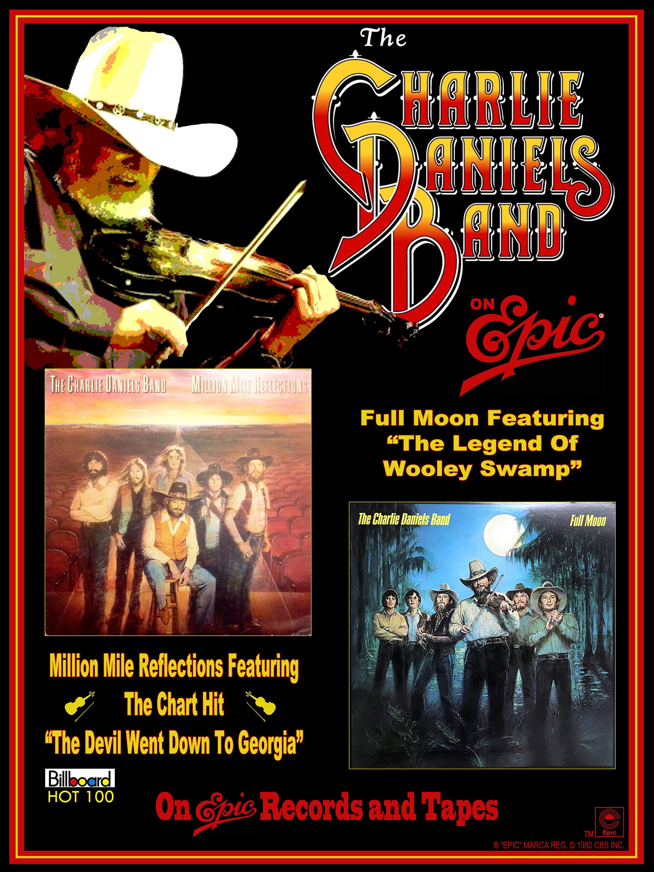 Charlie Daniels Band Promo Poster Etsy