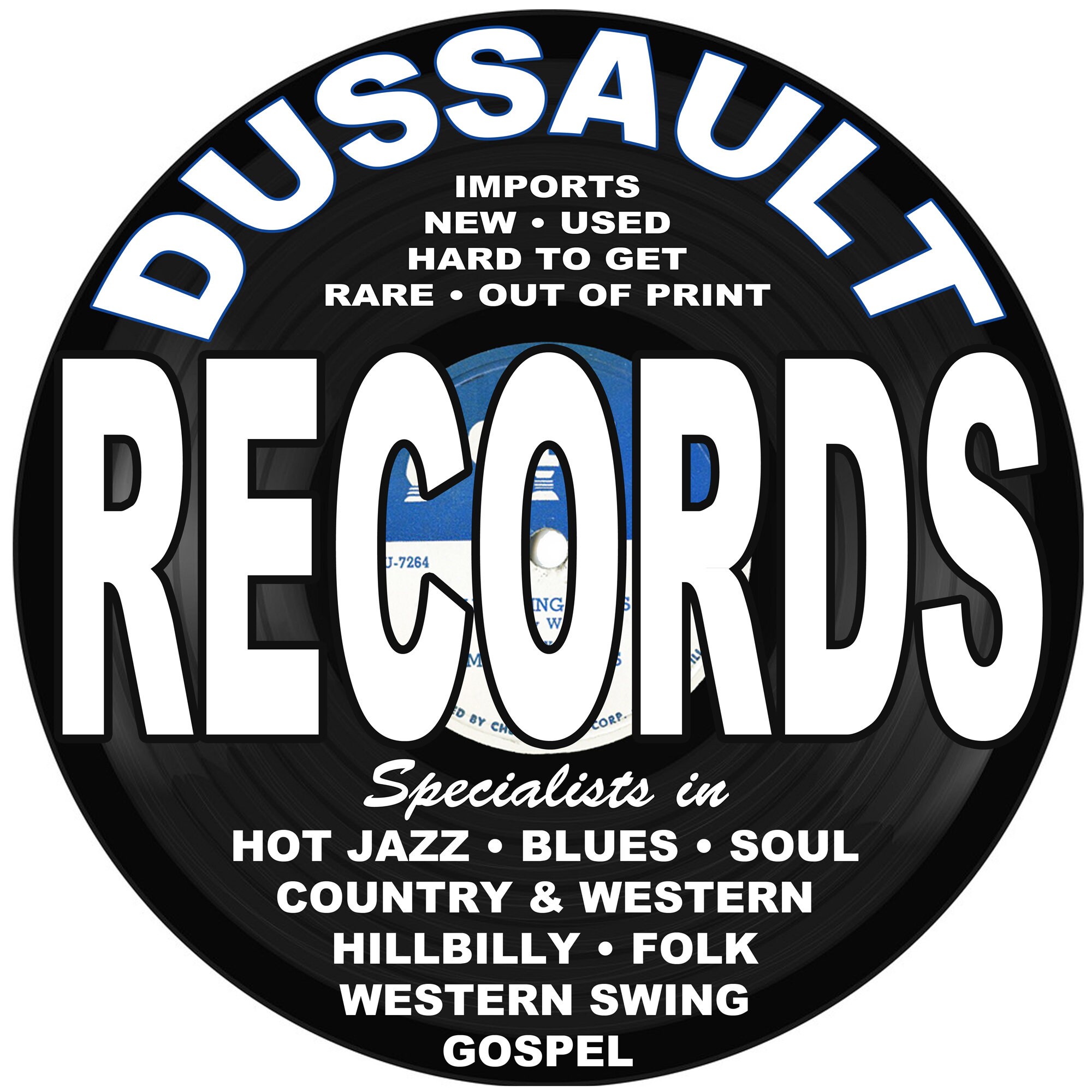 16x16 Round Cut Record Store Sign Full Etsy