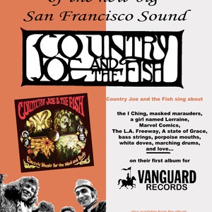 Country Joe and the Fish promo poster&quot;