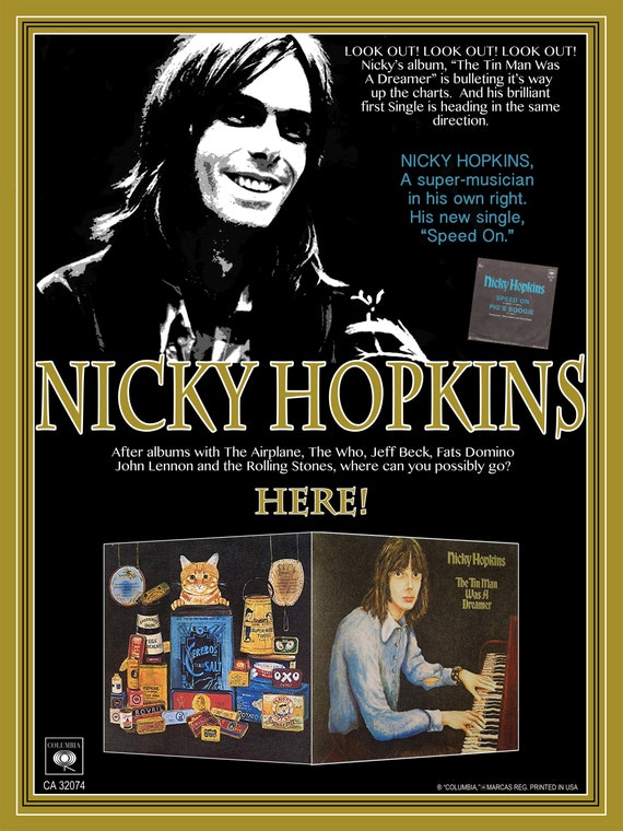 Nicki Hopkins Rolling Stones, John Lennon, Fats Domino, Jefferson