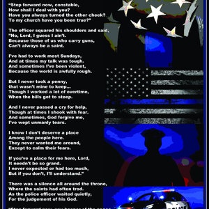 FINAL INSPECTION Peace Officer, Policeman, Constable 18&quot;x24&quot; Tribute Poster