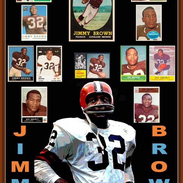 Jim Brown Poster - Etsy