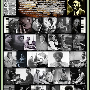 Boogie Woogie Albert Ammons, Pete Johnson, Ray Charles, Fats Waller, Pinetop Smith, Fats Domino, Otis Spann, James Booker Poster