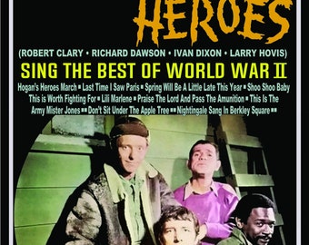 18"x24" Hogans Heroes 1960's LP Repro Poster Bob Crane, Richard Dawson, Ivan Dixon, Robert Clary, Larry Hovis