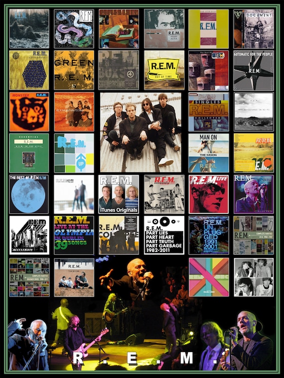 R.E.M. CD Cover Poster -  Denmark