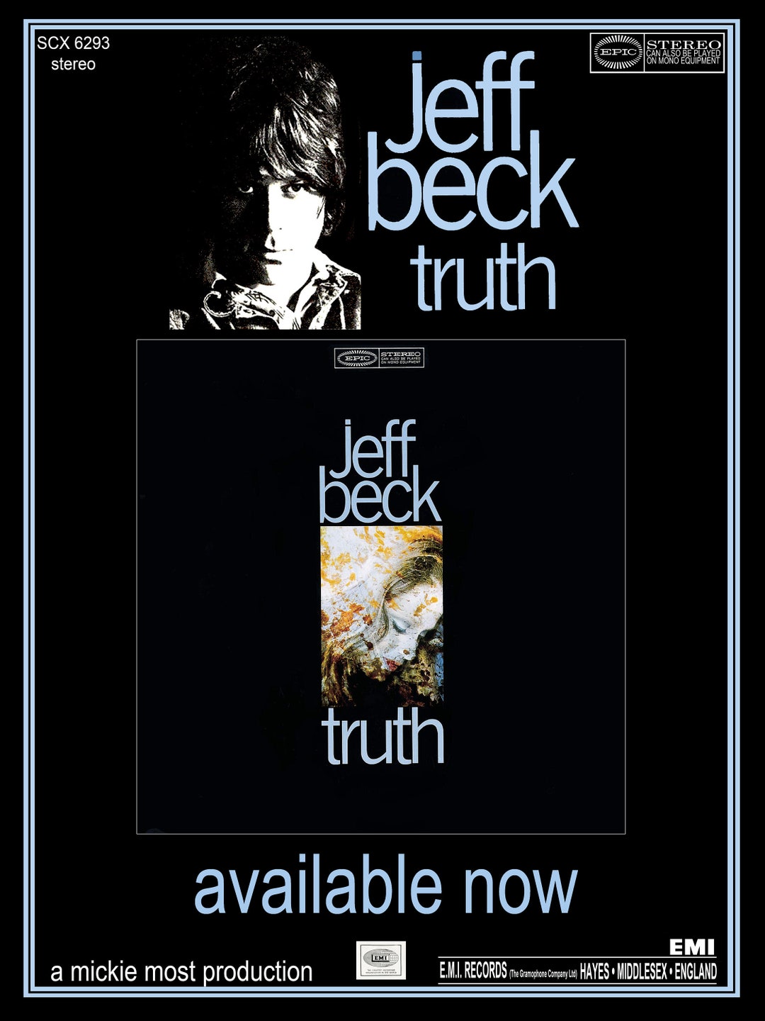 未開封！Jeff Beck 「Truth」 MFSL180グラム45回転2LP Jeff Beck Solo LPs, 'Truth' and 'Beck-Ola,' Get Color Vinyl