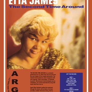 Etta James &quot;Second Time Around&quot; 18&quot;x24&quot; Promo Poster &quot;Reimagined Chess / Argo Records Chicago Blues Soul