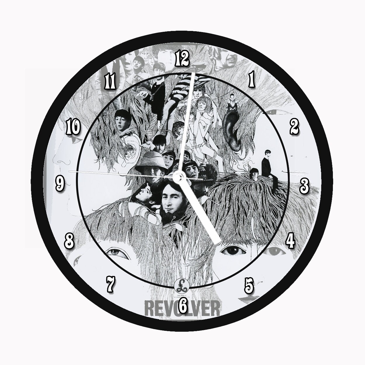 ビートルズ掛時計 Revolver 12