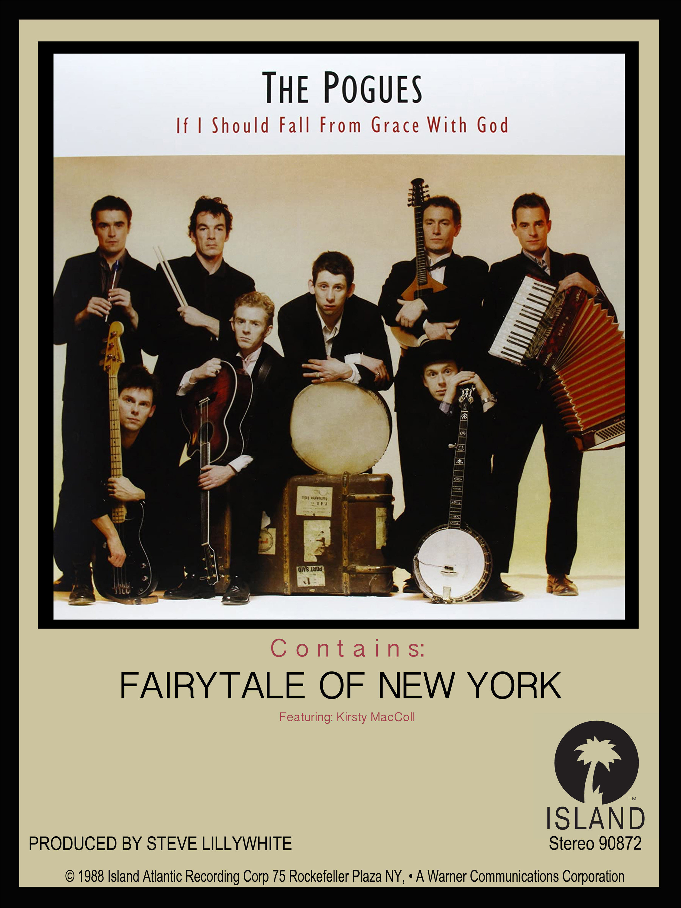 Pogues Fairytale of New York Promo Poster Etsy