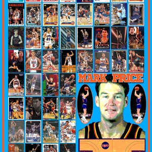 Cartão de basquete Mark Price 18 "x 24" pôster Cleveland Cavaliers