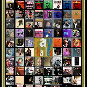 Ray Charles LP Cover Poster 18"x24"