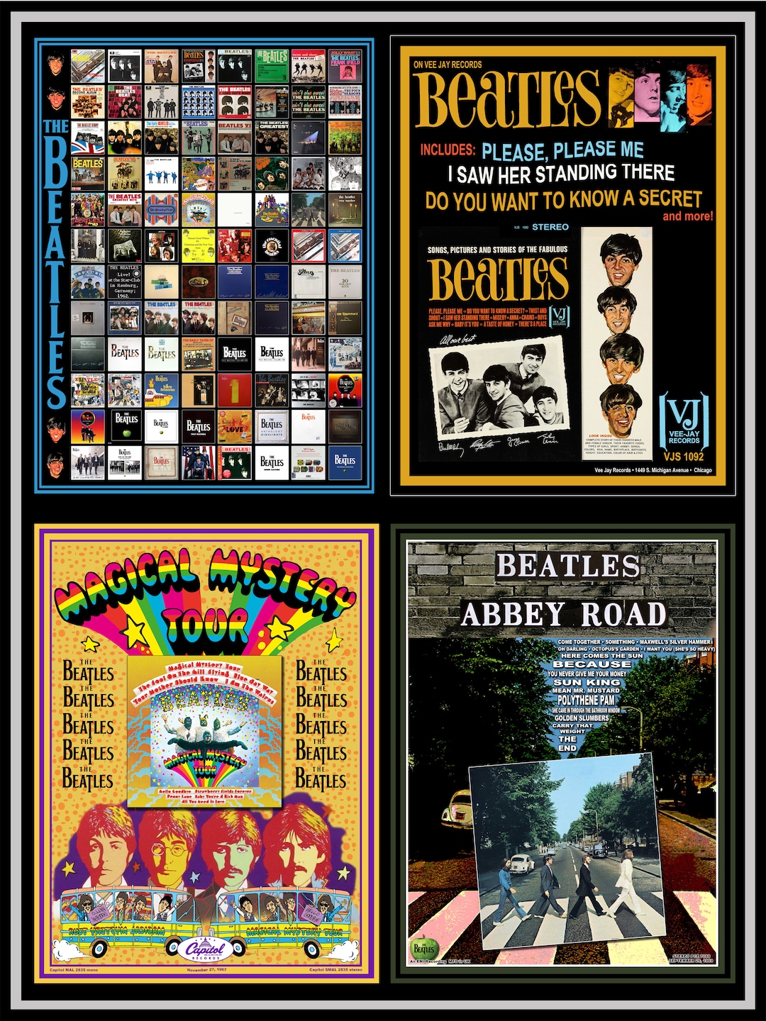 Beatles Poster ❺ Amazon.com: The Beatles - Music Poster (Abbey Road) (Size