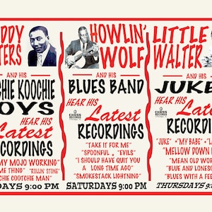 Muddy Waters, Howling Wolf, Little Walter Promo Poster