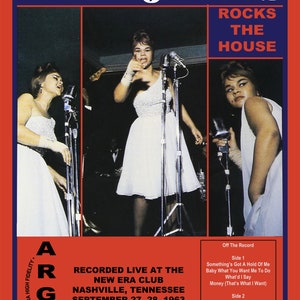 Etta James &quot;Rocks the House&quot; 18&quot;x24&quot; Promo Poster &quot;Reimagined&quot; Chess / Argo Records Chicago Blues Soul