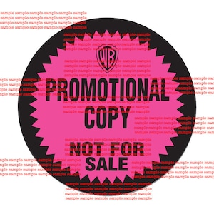 15&quot; Vintage Warner Bros. Records &quot;Promo&quot; label removable gloss &quot;wall sticker&quot;
