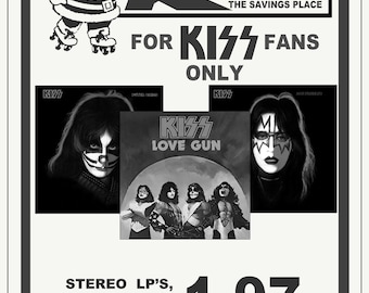 Kiss Ace Frehley, Peter Criss, Gene Simmons, Paul Stanley Repro
