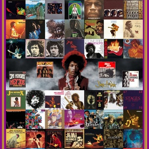 Jimi Hendrix LP Cover Poster