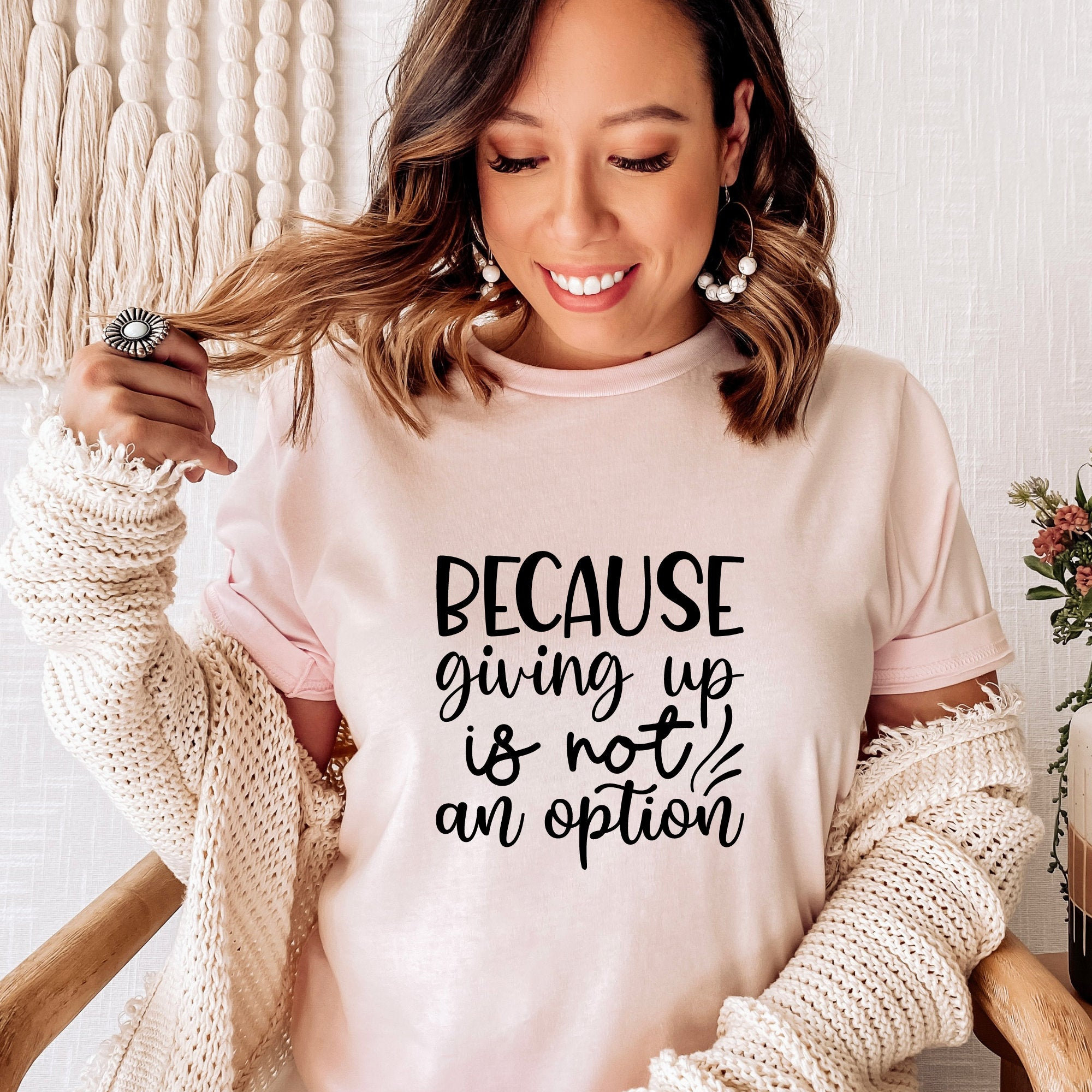 Ivf Transfer Day Shirt Because Giving Up Is Not An Option T-Shirt Ivf Transfer Day Shirt Because Giving Up Is Not An Option T-Shirt