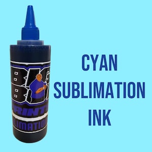 Cyan Sublimationstinte 250ml Flasche