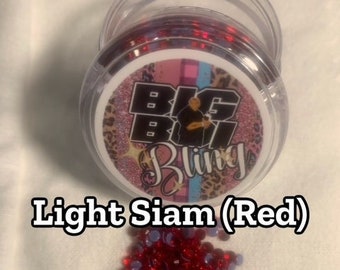 Light Siam Hotfix Rhinestones