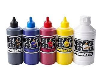 DTF Ink Bundle: CMYK + White Ink