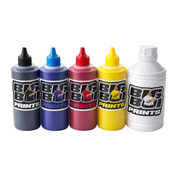 DTF Ink Bundle: CMYK + White Ink