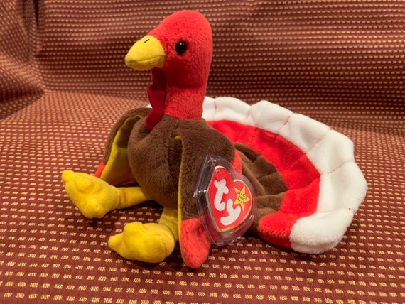 RARE Gobbles Ty Beanie Baby With TAG ERRORS P.V.C. Pellets | Etsy