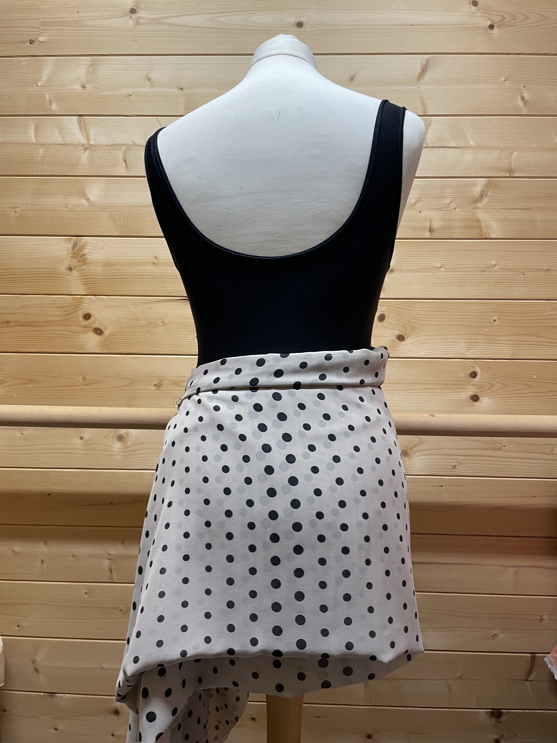 Taupe Ballet Skirt With Polka Dot Etsy