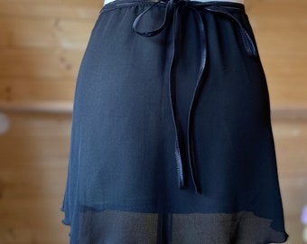Ballet Uniform Black Wrap Skirts XS - 3XL