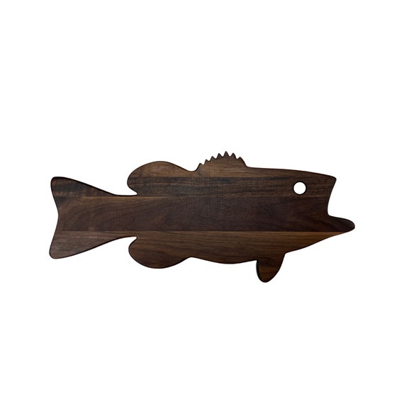 Large Mouth Bass Cutting Board, Serving Tray, Wall Decor Fish