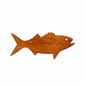 Bluefish - Cutting Board / Serving Tray / Coastal Decor / Fish Art - Solid Cherry Wood - Food-Safe Beeswax & Mineral Oil Finish
