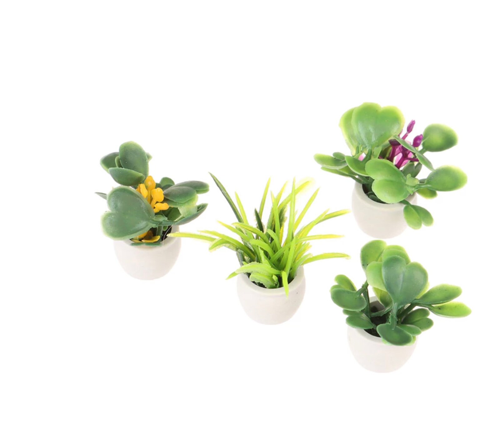 112 Dollhouse Miniature Green Plant In Pot Furniture Home Etsy