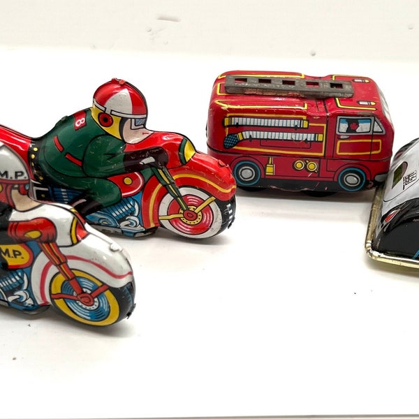 Vintage 50s 60s Tin Litho Vehicles Toys, Japan, Rare, Your Choice