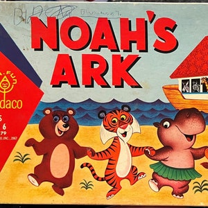 Vintage Noah&#39;s Ark Pre School Game Cadaco 1967